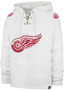 47 Detroit Red Wings Mens White Superior Lacer Fashion Hood