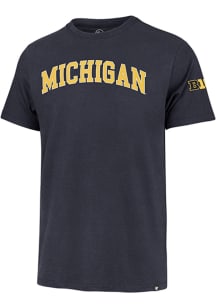 47 Michigan Wolverines Blue Arch Name Big Ten Short Sleeve Fashion T Shirt