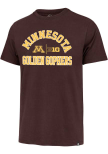 47 Minnesota Golden Gophers Maroon Number 1 Design Big Ten Short Sleeve Fashion T Shirt
