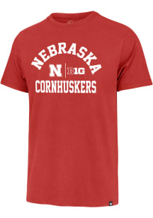 47 Nebraska Cornhuskers Red Number 1 Design Big Ten Short Sleeve Fashion T Shirt
