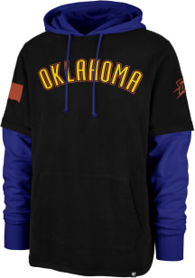 47 Oklahoma City Thunder Mens Black City Edition Shortstop Fashion Hood
