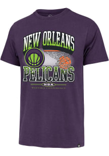 47 New Orleans Pelicans Purple City Edition No Look Franklin Short Sleeve Fashion T Shirt