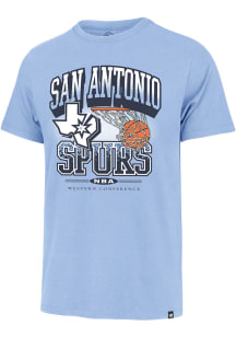 47 San Antonio Spurs Light Blue City Edition No Look Franklin Short Sleeve Fashion T Shirt