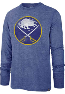 47 Buffalo Sabres Blue Imprint Match Long Sleeve Fashion T Shirt
