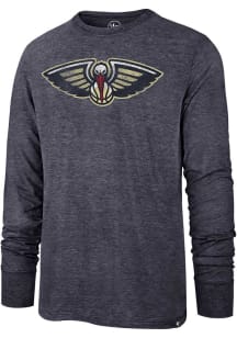 47 New Orleans Pelicans Navy Blue Imprint Match Long Sleeve Fashion T Shirt