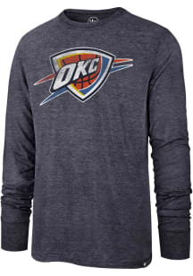 47 Oklahoma City Thunder Navy Blue Imprint Match Long Sleeve Fashion T Shirt