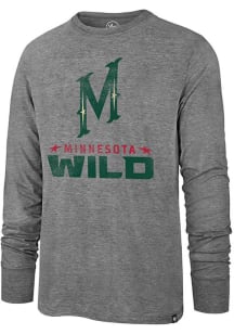 47 Minnesota Wild Grey Match Long Sleeve Fashion T Shirt