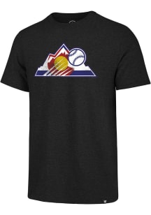 47 Colorado Rockies Black Match Short Sleeve Fashion T Shirt