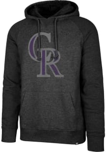 47 Colorado Rockies Mens Black Raglan Match Fashion Hood