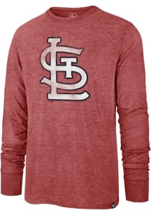 47 St Louis Cardinals Red Imprint Match Long Sleeve Fashion T Shirt