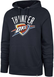 47 Oklahoma City Thunder Mens Navy Blue Imprint Headline Long Sleeve Hoodie