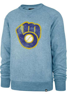 47 Milwaukee Brewers Mens Light Blue Match Long Sleeve Fashion Sweatshirt