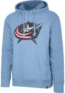 47 Columbus Blue Jackets Mens Light Blue Raglan Match Fashion Hood
