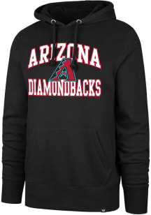 47 Arizona Diamondbacks Mens Black Velocity Headline Long Sleeve Hoodie