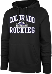 47 Colorado Rockies Mens Black Velocity Headline Long Sleeve Hoodie