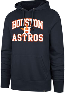 47 Houston Astros Mens Navy Blue Velocity Headline Long Sleeve Hoodie