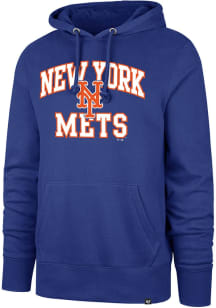 47 New York Mets Mens Blue Velocity Headline Long Sleeve Hoodie