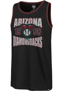 47 Arizona Diamondbacks Mens Black Upload Franklin Short Sleeve Tank Top