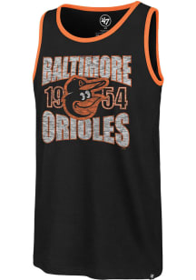 47 Baltimore Orioles Mens Black Upload Franklin Short Sleeve Tank Top