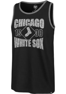 47 Chicago White Sox Mens Black Upload Franklin Short Sleeve Tank Top