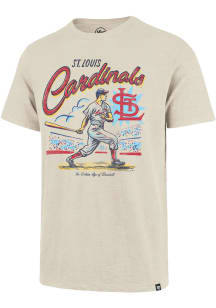 47 St Louis Cardinals Tan Golden Age Scrum Short Sleeve Fashion T Shirt