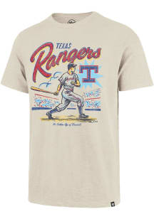 47 Texas Rangers Tan Golden Age Scrum Short Sleeve Fashion T Shirt