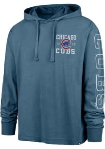 47 Chicago Cubs Mens Blue Breakwater Mountauk Long Sleeve Lightweight Hoodie