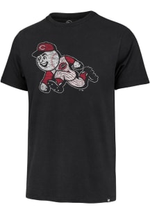 47 Cincinnati Reds Black Premier Franklin Coop Running Man Short Sleeve Fashion T Shirt