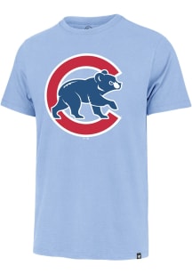 47 Chicago Cubs Light Blue Imprint Franklin Walking Bear Logo Short Sleeve Fashion T Shirt