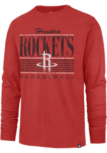 47 Houston Rockets Red Remix Franklin Long Sleeve Fashion T Shirt