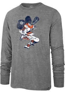 47 Detroit Tigers Grey Imprint Match Long Sleeve Fashion T Shirt