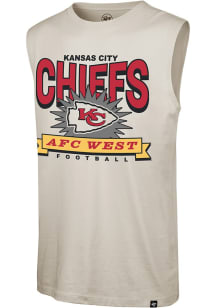 47 Kansas City Chiefs Mens White Twelve Six Muscle Tank Short Sleeve Tank Top