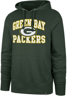 47 Green Bay Packers Mens Green Velocity Headline Long Sleeve Hoodie