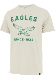 47 Philadelphia Eagles White Retro Duster Franklin Short Sleeve Fashion T Shirt