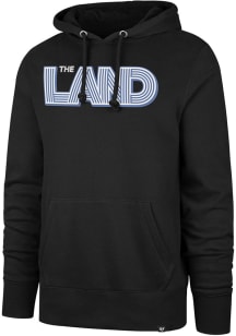 47 Cleveland Cavaliers Mens Black Imprint Headline Design Long Sleeve Hoodie