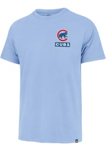 47 Chicago Cubs Light Blue Knock Back Franklin Short Sleeve Fashion T Shirt