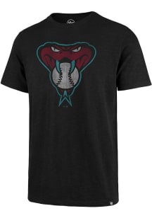 47 Arizona Diamondbacks Black Grit Scrum Alt Logo Short Sleeve Fashion T Shirt