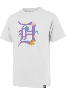 47 Detroit Tigers Girls White Spring Up Short Sleeve Tee