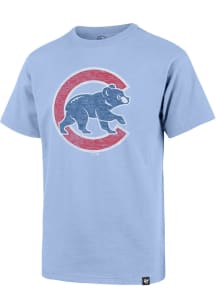 47 Chicago Cubs Youth Light Blue Grit Vintage Short Sleeve T-Shirt