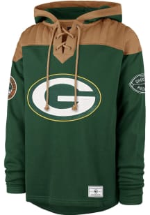 47 Green Bay Packers Mens Green Flannagan Wingback Fashion Hood