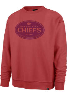 47 Kansas City Chiefs Mens Red Breaking Trail Ravine Long Sleeve Fashion Sweatshirt