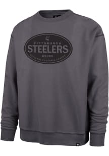 47 Pittsburgh Steelers Mens Black Breaking Trail Ravine Retro Long Sleeve Fashion Sweatshirt