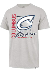 47 Columbus Clippers Oatmeal Side Arm Franklin Short Sleeve Fashion T Shirt