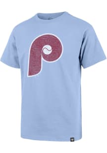 47 Philadelphia Phillies Youth Light Blue Grit Vintage Short Sleeve T-Shirt