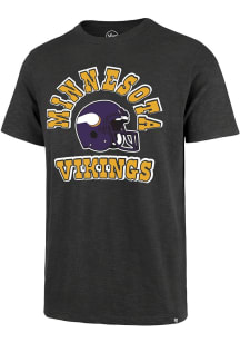 47 Minnesota Vikings Charcoal Comeback Scrum Short Sleeve Fashion T Shirt