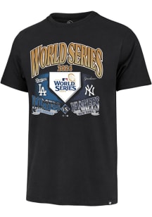 47 New York Yankees Black 2024 World Series Match Up Short Sleeve Fashion T Shirt