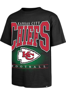 47 Kansas City Chiefs Black Hot Corner Foundation Short Sleeve Fashion T Shirt