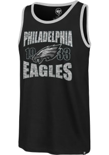 47 Philadelphia Eagles Mens Black Upload Franklin Tank Short Sleeve Tank Top
