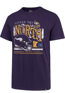 47 Minnesota Vikings Purple Defend The North Super Rival Short Sleeve T Shirt