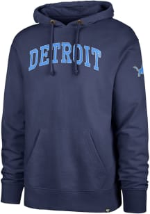 47 Detroit Lions Mens Blue Striker Fashion Hood